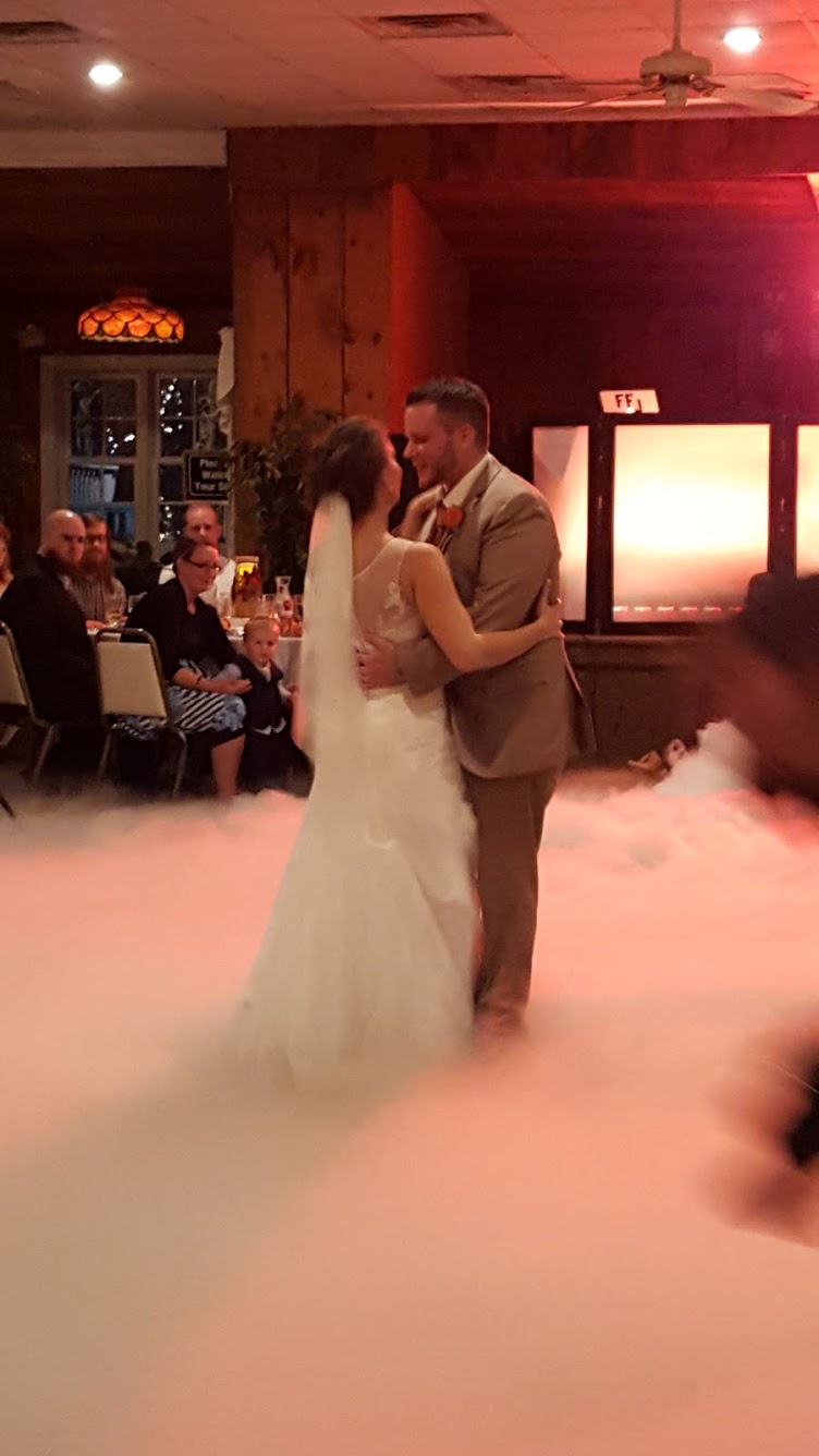 Wedding couple dancing