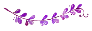 Purple floral vine divider