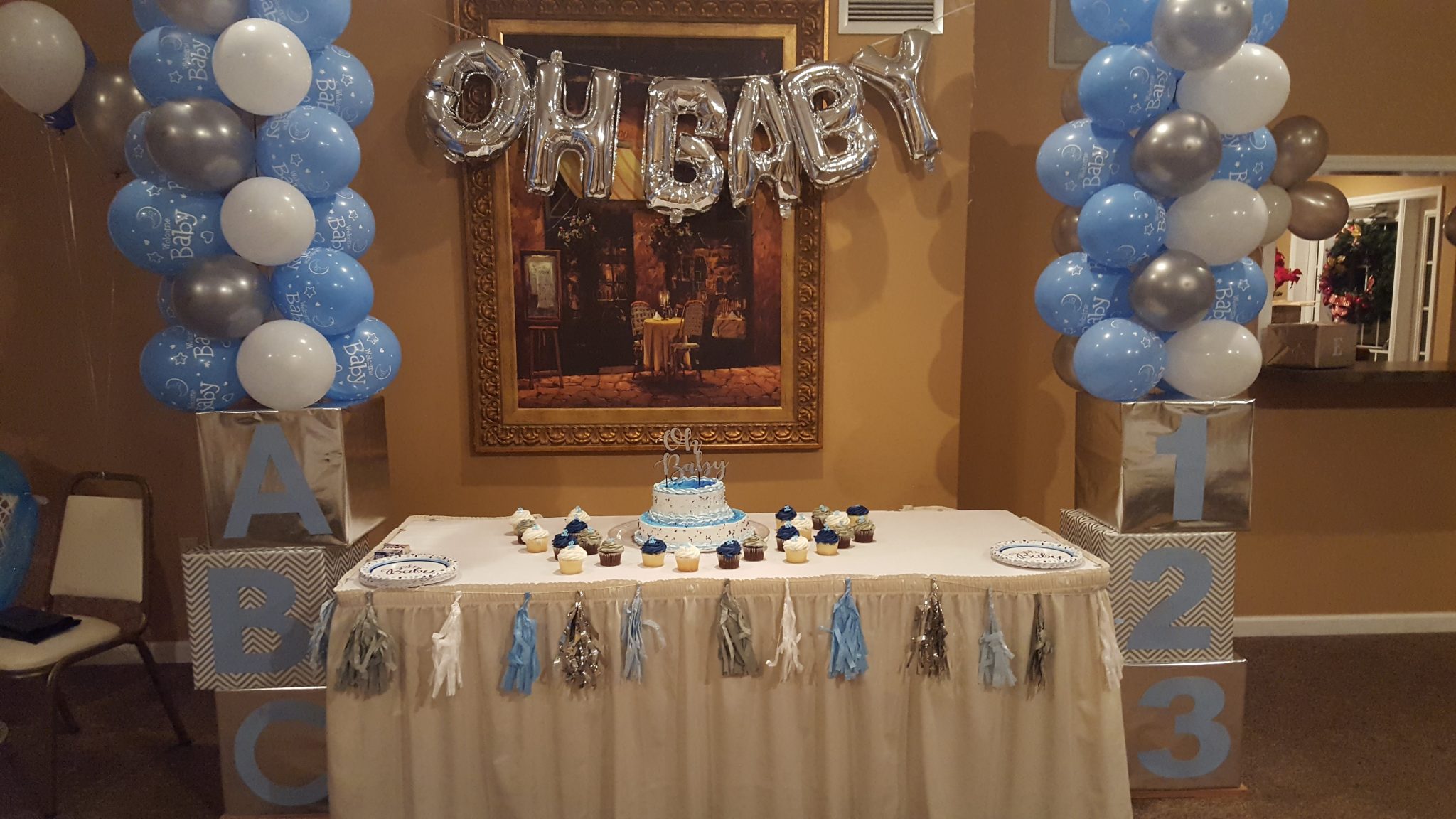 baby shower cake table